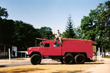 Az 1 RAR tűzoltó kocsija