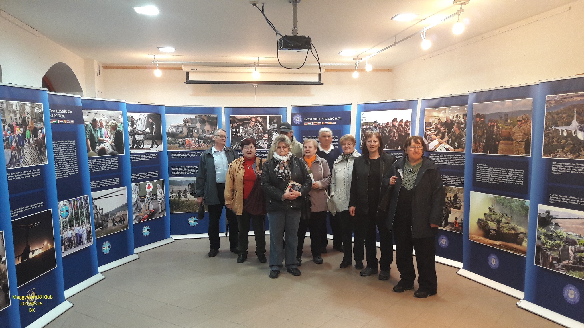 A missziós kiállítás egyik termében